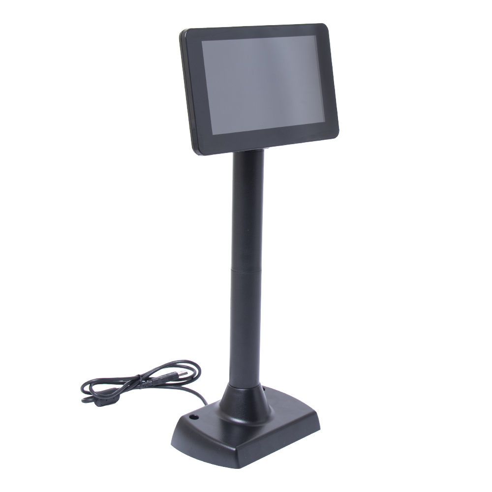 Дисплей покупателя Poscenter L716, цветной, 1024*600, USB, черный Дисплей покупателя Poscenter L716, цветной, 1024*600, USB, черный