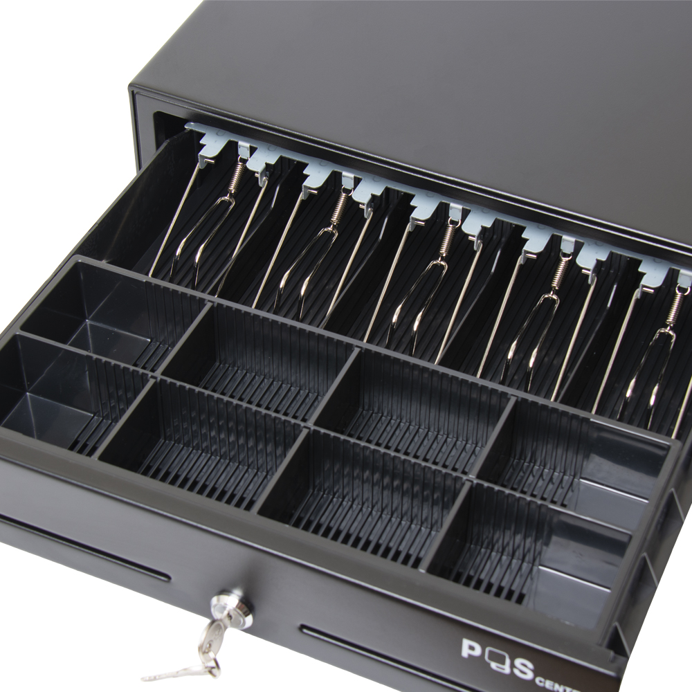 Денежный ящик POScenter 16K5 410x420x100 распайка для "ШТРИХ-М", черный Денежный ящик POScenter 16K5 410x420x100 распайка для "ШТРИХ-М", черный