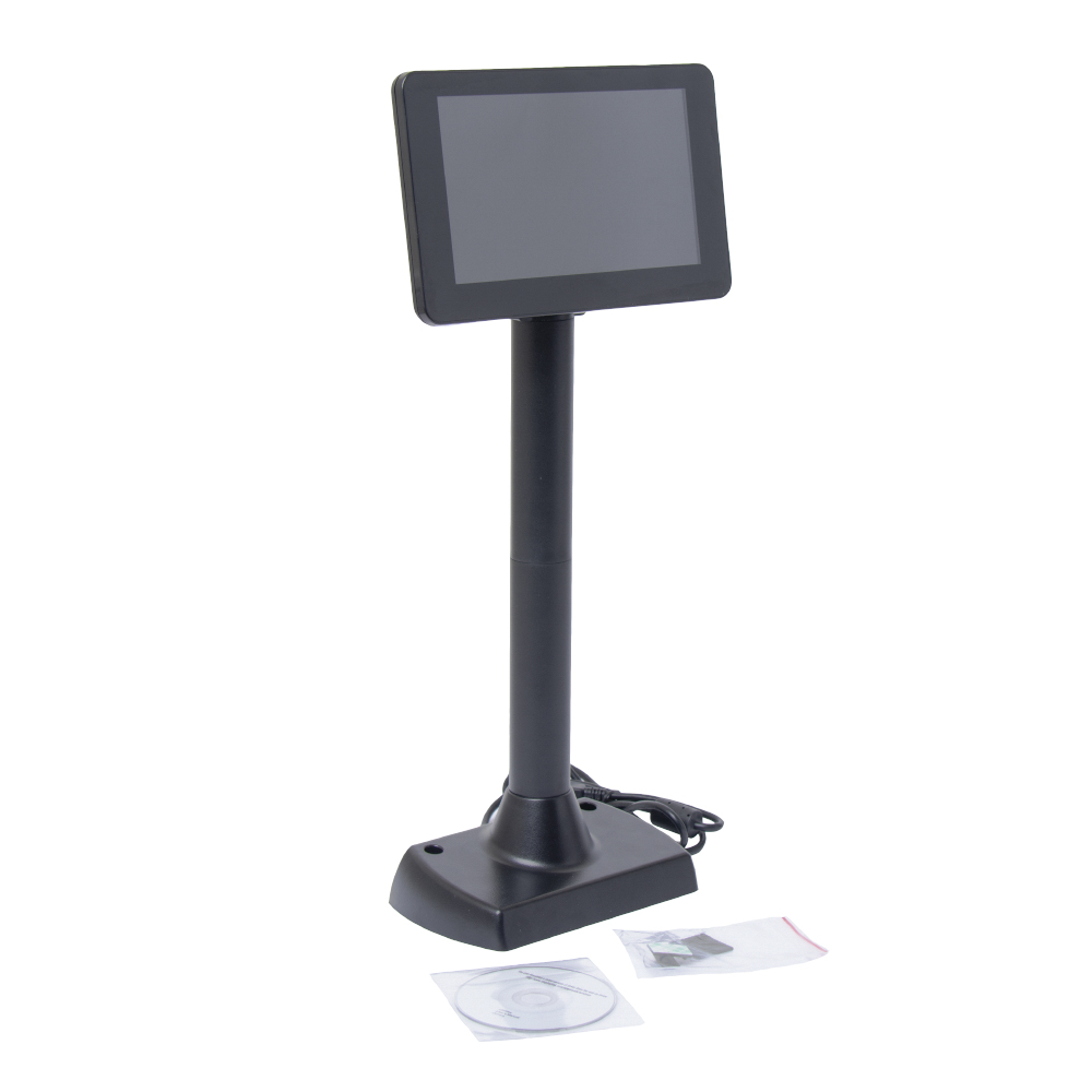 Дисплей покупателя Poscenter L716, цветной, 1024*600, USB, черный Дисплей покупателя Poscenter L716, цветной, 1024*600, USB, черный